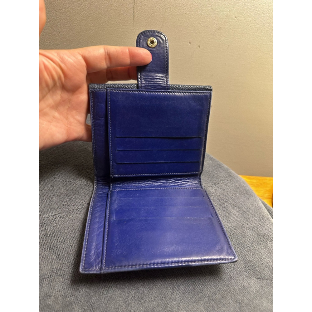 Chanel Blue Caviar Leather Small Snap Wallet - Picture 6 of 12